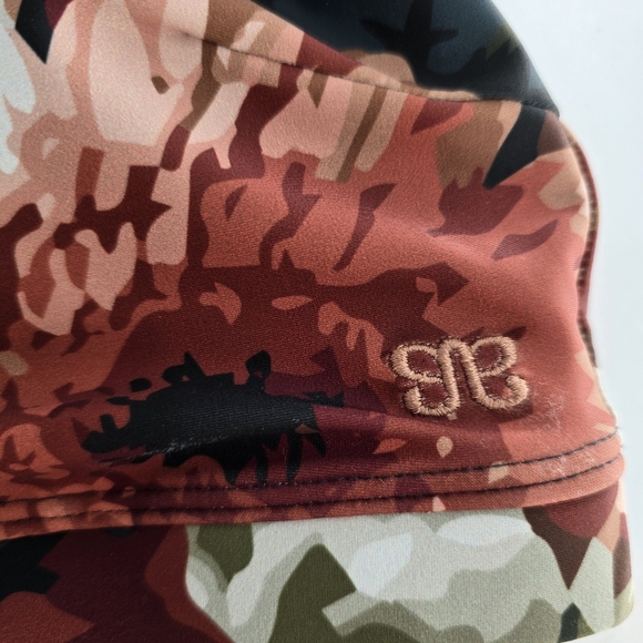 Albion swim icon wave crop one shoulder ruffle floral swim top size Large - Picture 3 of 5